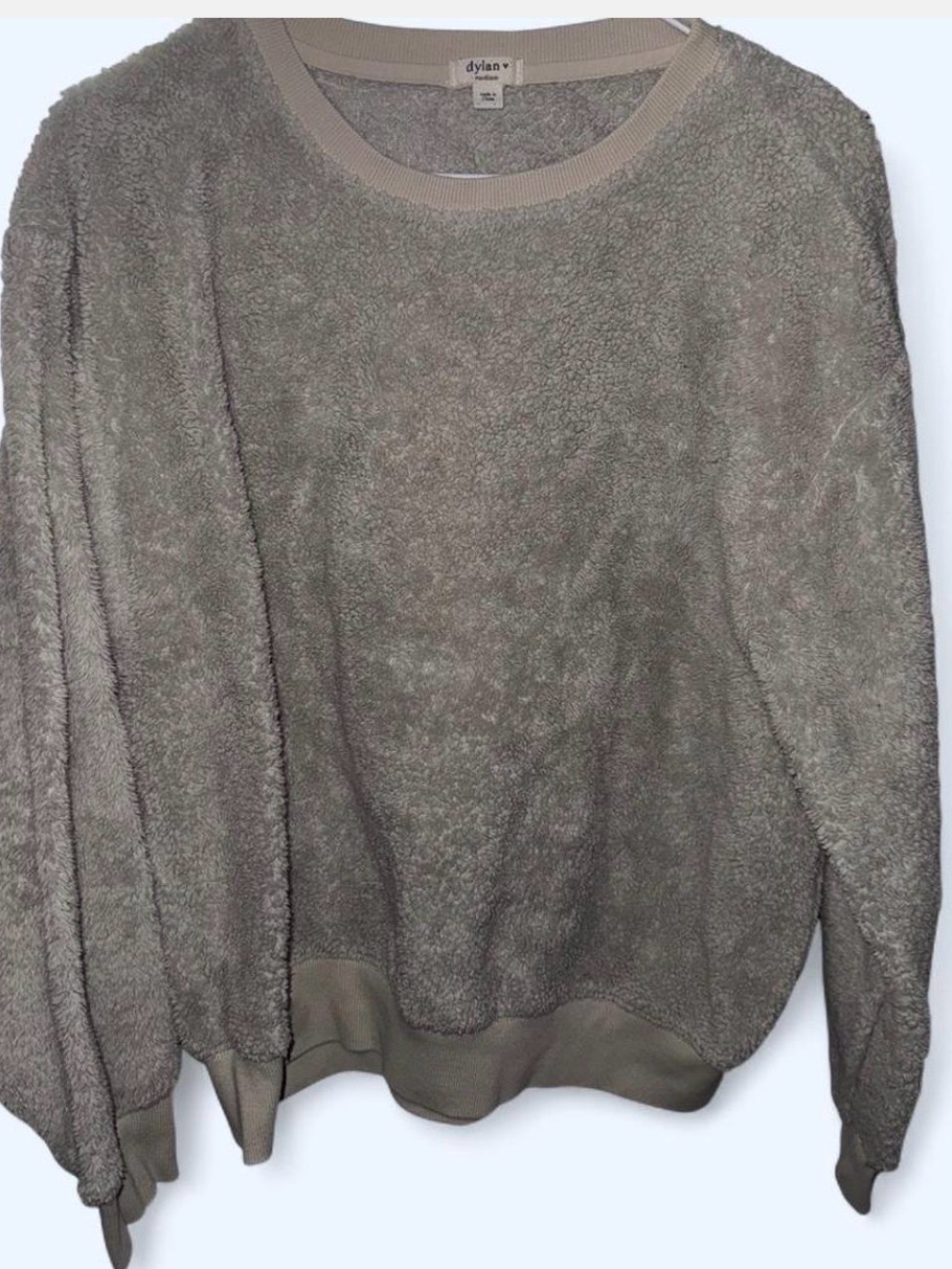Dylan Faux Fur Crewneck Sweater